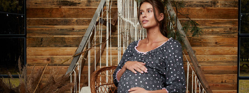 Antilia koszula nocna 3/4 rękaw Italian Fashion - druk