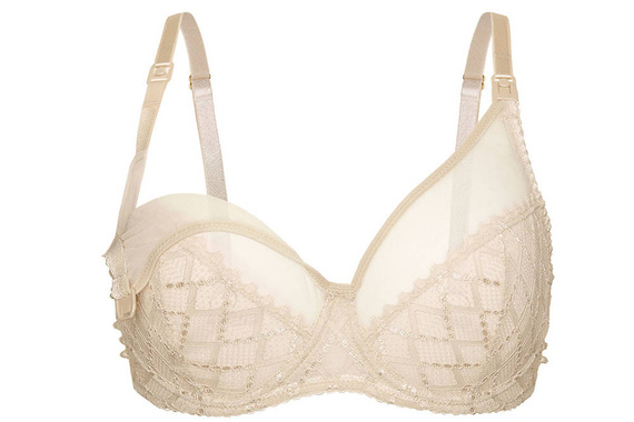 Huggy Soft Beige miękki biustonosz do karmienia Momtobe beżowy