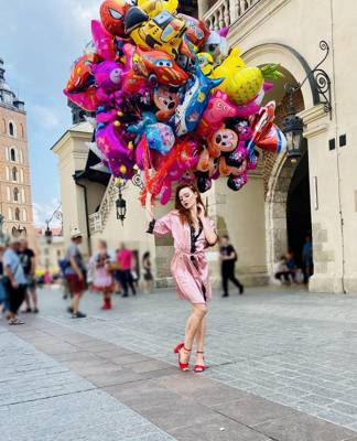 929 Kleoree Szlafrok damski De Lafense - różowy