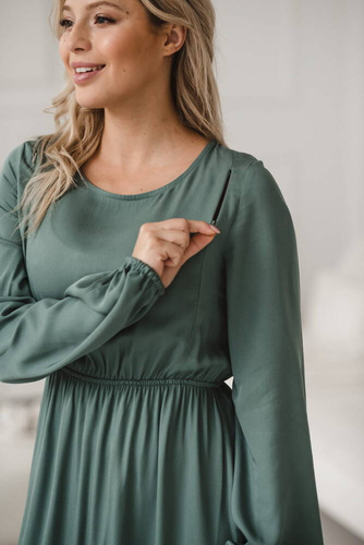 Lovely Dress Midi sukienka ciążowa i do karmienia Milk&Love miętowy