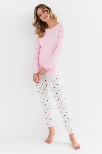 432 Piżama damska Interlock Cana - różowy