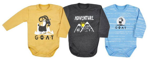 Mountains Koala Body z długim rękawem - niebieski