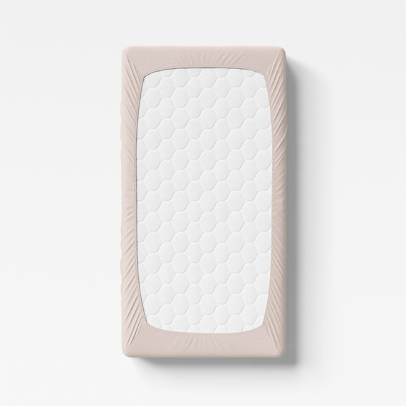 Eevi Prześcieradło dziecięce bawełniane - beżowy