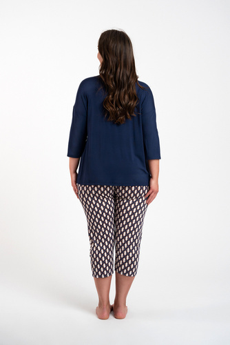 Milda Piżama Damska 3/4 rękaw, 3/4 spodnie Italian Fashion