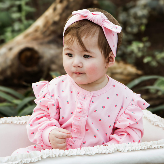 Pajac bez stópek Strawberry & Love Eevi- róż