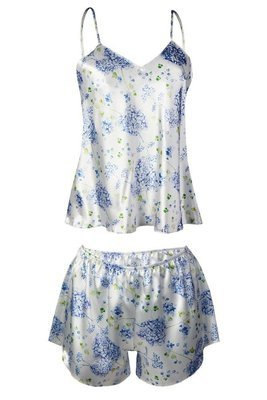 DK-KK Flowers Komplet piżama damska DKaren - 2 biały