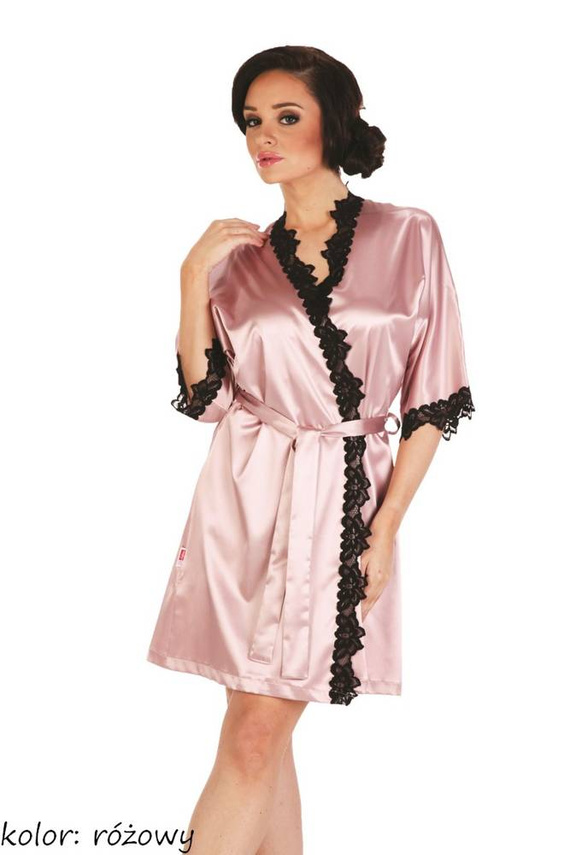 929 Kleoree Szlafrok damski De Lafense - różowy