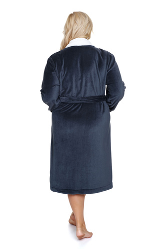 7182 Szlafrok damski Plus Size Doctor Nap - grey