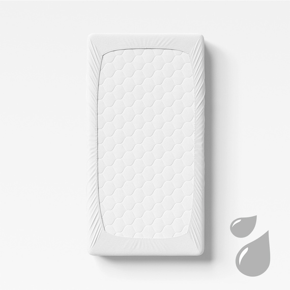 Eevi Prześcieradło dziecięce nieprzemakalny - biały