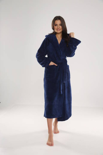 807 Luna II Długi Szlafrok Damski Forex - Granat