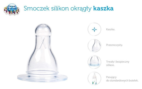 Smoczek Sylikonowy Szerokootworowy Szybki 12m+ Canpol Babies