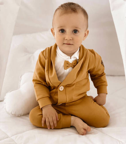 Komplet 5-częściowy nadruk 169404 "Mix" Nicol - musztardowy