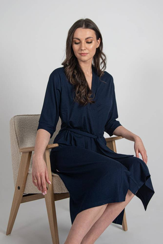 942 Visa Szlafrok Długi De Lafense - granat