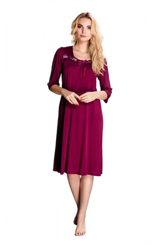 3942 Melisa halka koszula nocna damska Mewa fioletowy