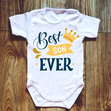 "BEST SON" Moocha Body krótki rękaw biały