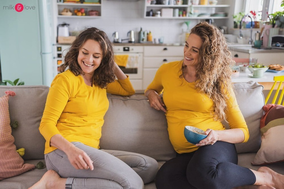 Milk Shirt Milk&Love Bluzka ciążowa i do karmienia żurawinowa