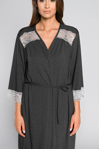 Sonata Szlafrok Damski Italian Fashion ciemny melanż