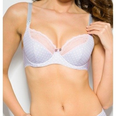 Mama Sweet Semi Padded GREY Biustonosz półusztywniany do karmienia Benefit szary