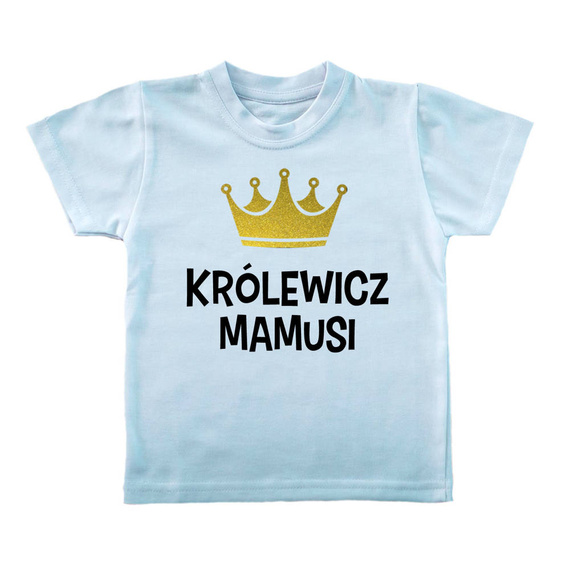  "KRÓLEWICZ MAMUSI" Moocha Koszulka dziecięca biały 