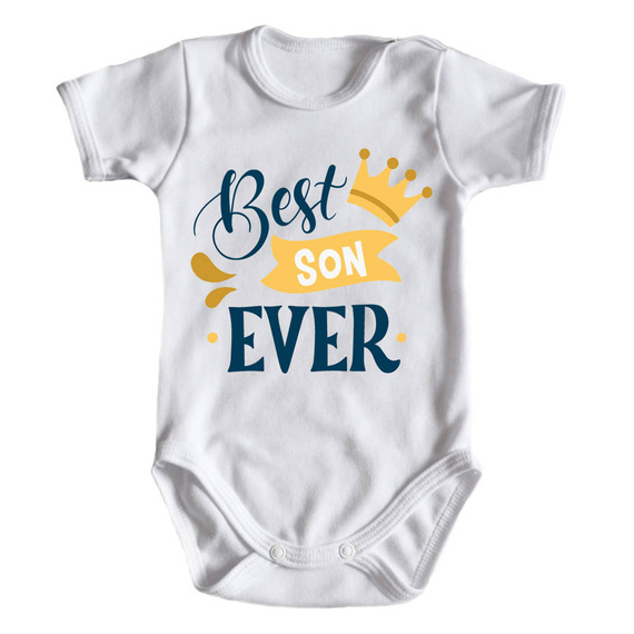 "BEST SON" Moocha Body krótki rękaw biały