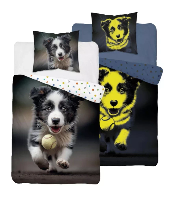 5410 A Szczeniak Pościel bawełniana świecąca w ciemności Detexpol