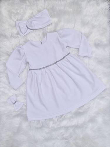 Amelka Bambarillo sukienka długi rękaw biały