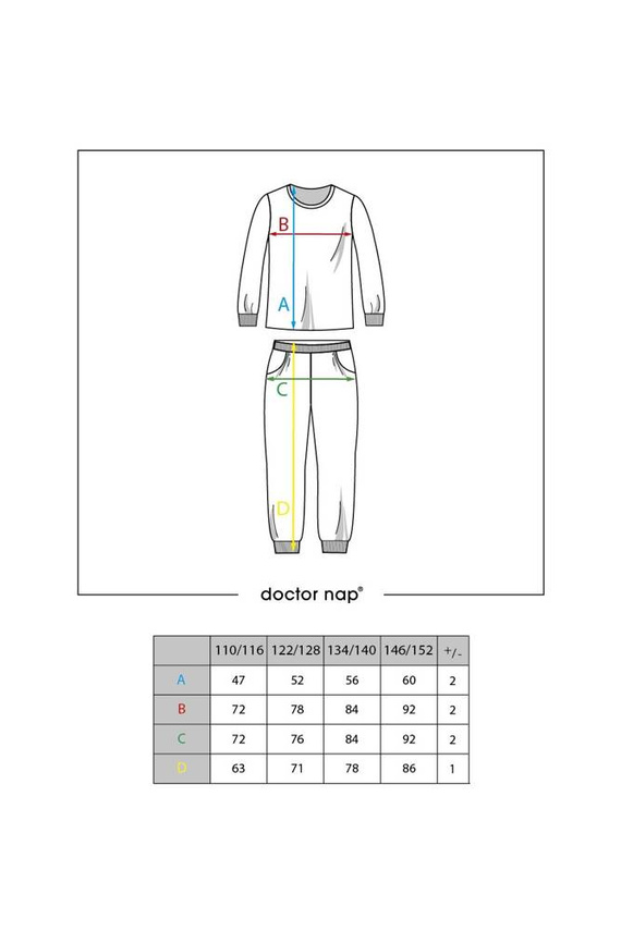 Piżama dziecięca 4493 "Black Red Moon Viscose" Unisex Doctor Nap - red