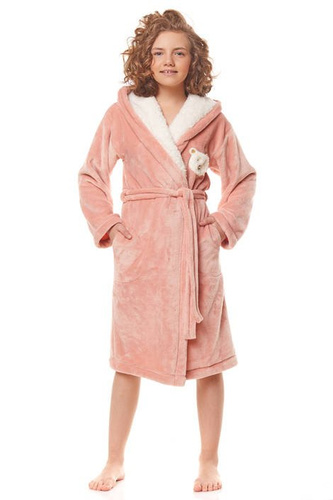 2152 L&L Szlafrok dziecięcy - sucha róża