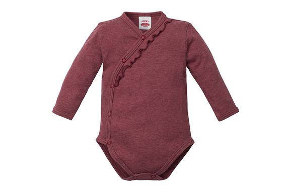 "ROSES B" Makoma Body baby z długim rękawem bordowy