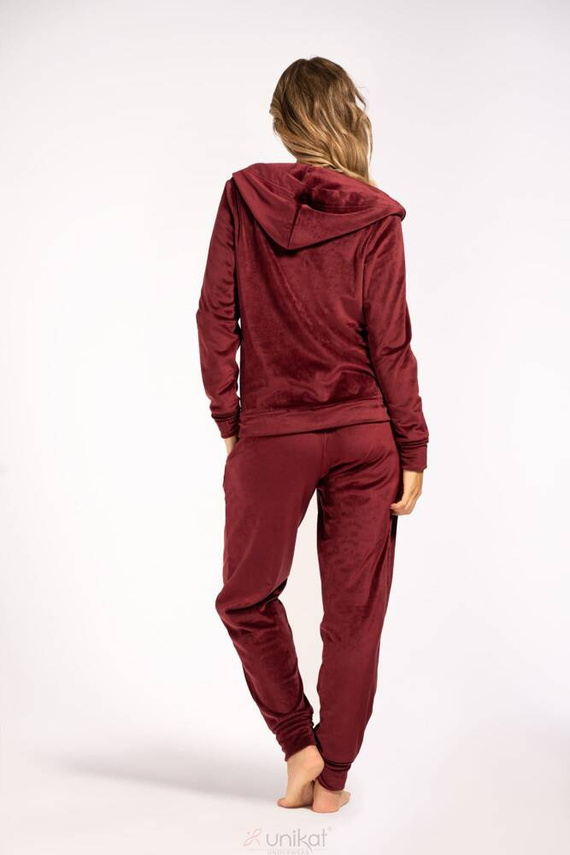 Maja komplet dresowy Unikat bordowy