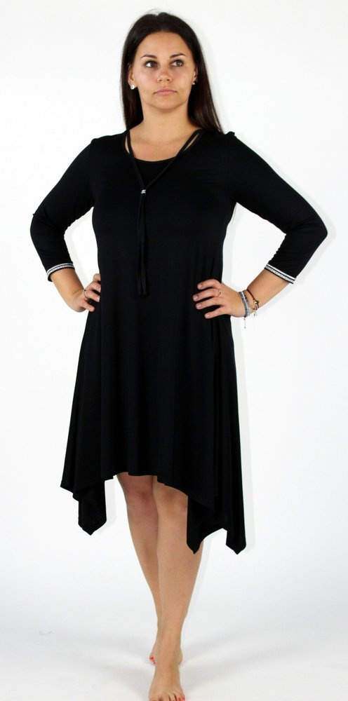 439 Nice Sukienka nocna De Lafense – kobieca elegancja i komfort snu - czarny