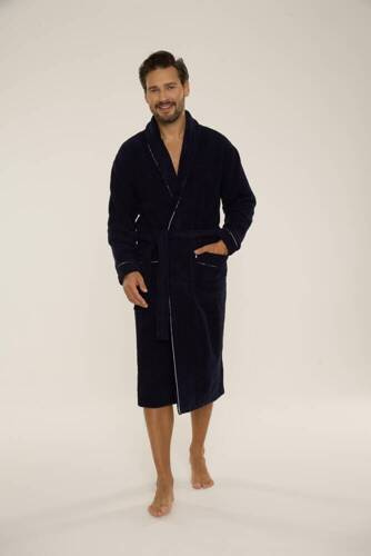 735 Manuele szlafrok męski De Lafense - granat