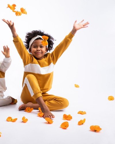 Bluza dresowa 176274 "Michalina" Nicol - musztardowy