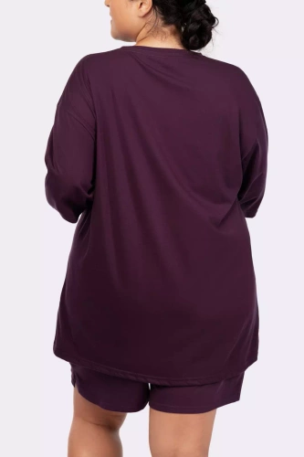 Joy shortsleeve Piżama damska Mona purple