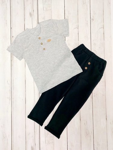 Adaś Bambarillo Spodnie niemowlęce czarny