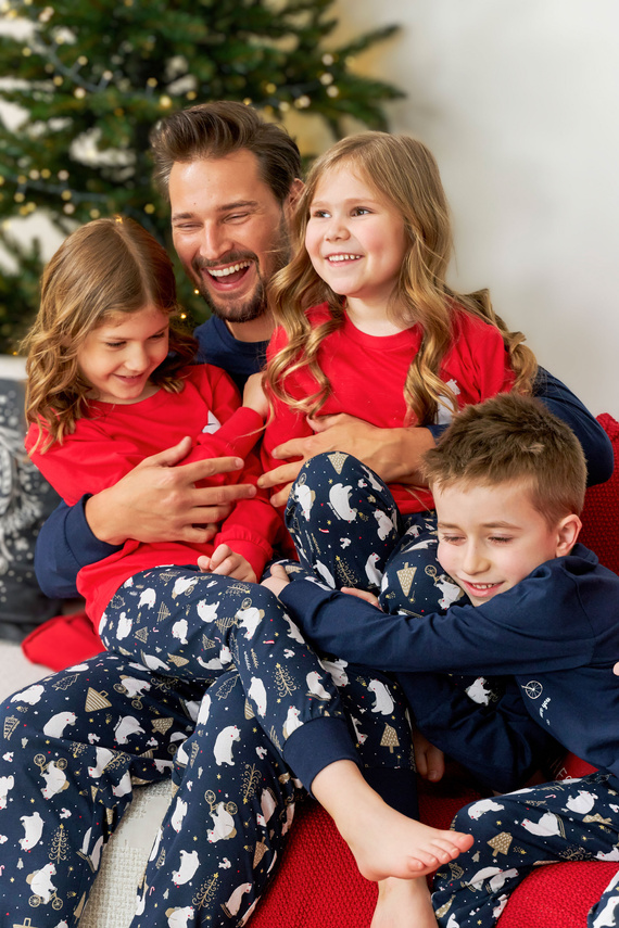 Piżama dziecięca 5264 "Frozen" Unisex Doctor Nap - navy blue