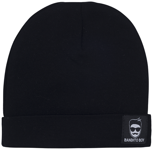 2415 Bandito boy Czapka niemowlęca Marija - czarny