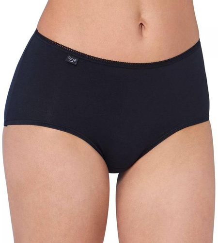 24/7 Cotton Midi 10167187 Figi Damskie Sloggi - czarny