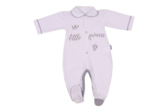 Pajac "LITTLE PRINCESS" Terjan różowy