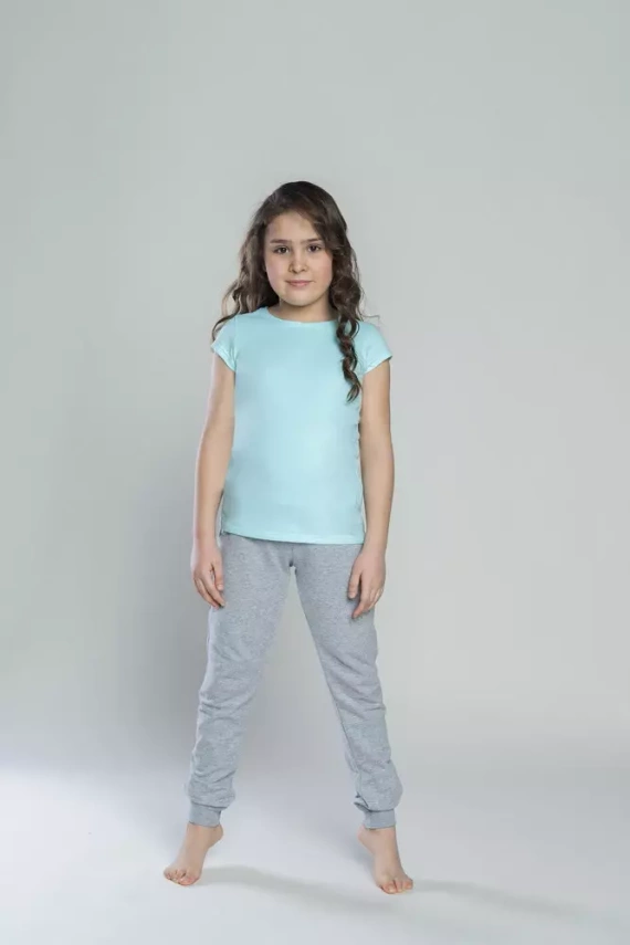 Tola Italian Fashion koszulka dla dziewczynki, krótki rękaw Italian Fashion- pistacja 