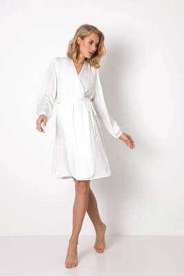 Iris Gown Szlafrok damski Aruelle - perłowy