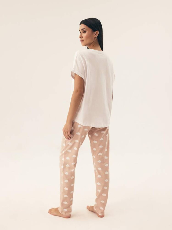 42646 Nubes Piżama Damska Henderson - beżowy