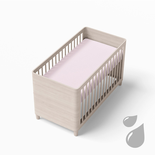 Eevi Prześcieradło dziecięce nieprzemakalny - jasny różowy