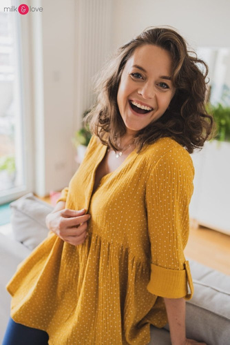 Mother Nature Milk&Love Tunika do karmienia sosnowa zieleń