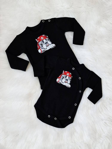 Pirat Bambarillo Body z długim rękawem czarny