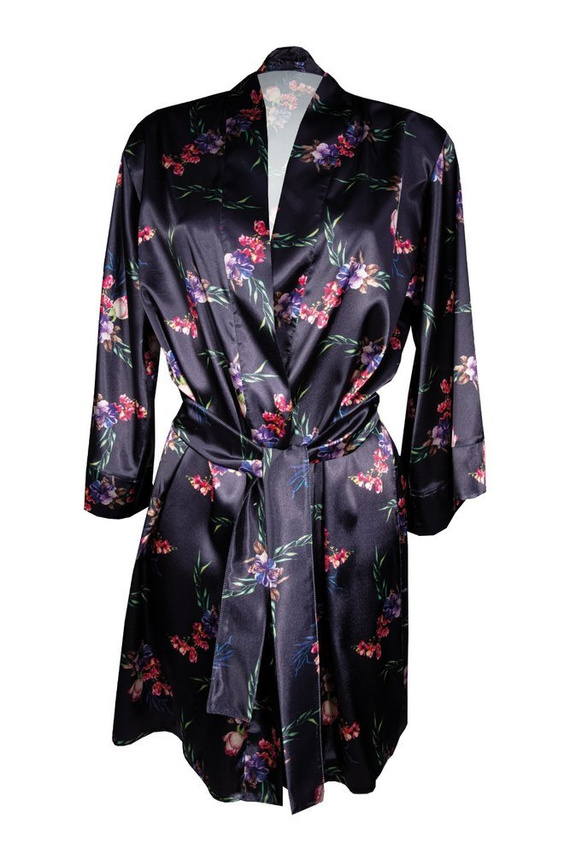 DK-P Flowers Podomka damska DKaren - granatowy 009