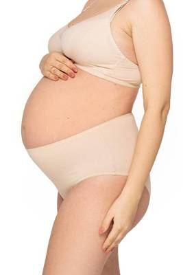 Allday beige figi ciążowe Momtobe beżowy