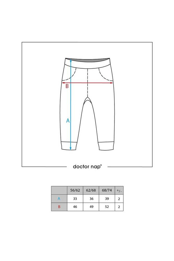 Spodnie niemowlęce 4287 Doctor Nap - pool blue