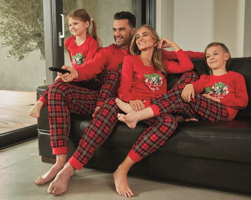 594/159, 592/159 Family Time Piżama dziewczęca Cornette czerwony