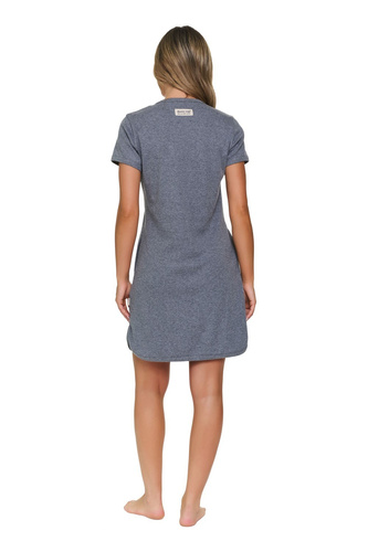 Koszula Nocna Doctor Nap 7570 Dark Grey 100% Bawełna do Karmienia